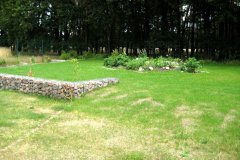 Mauer im Garten