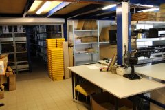 Packplatz in der Gewerbeeinheit